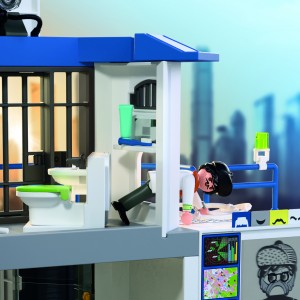 Playmobil Αστυνομία - Αστυνομικό Τμήμα με δωμάτιο ερευνών (71874)