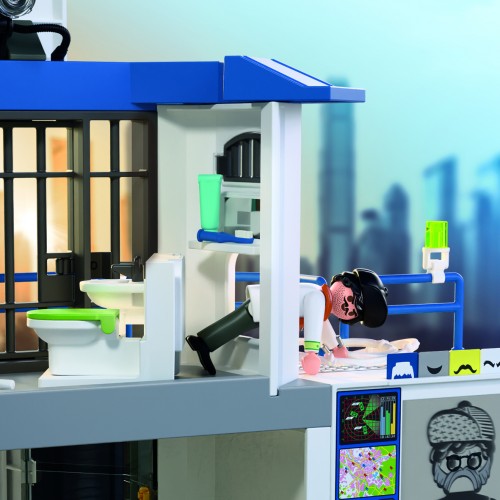 Playmobil Αστυνομία - Αστυνομικό Τμήμα με δωμάτιο ερευνών (71874)