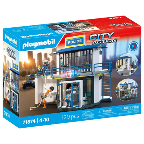 Playmobil Αστυνομία - Αστυνομικό Τμήμα με δωμάτιο ερευνών (71874)
