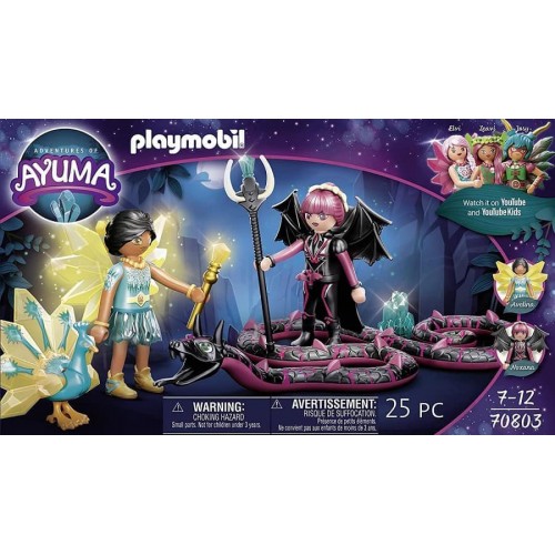Playmobil Crystal Fairy και Bat Fairy με μαγικά ζώα (70803)