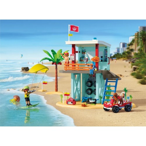 Playmobil Διακοπές στην Παραλία - Πύργος ναυαγοσώστη και όχημα παραλίας (71903)