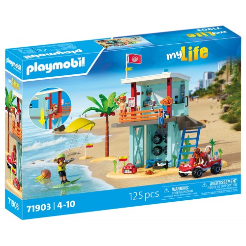 Playmobil Διακοπές στην Παραλία - Πύργος ναυαγοσώστη και όχημα παραλίας (71903)