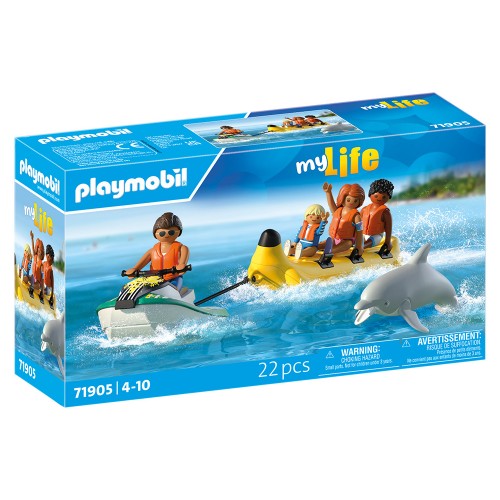 Playmobil Διακοπές στην Παραλία - Διασκέδαση με θαλάσσια μπανάνα (71905)