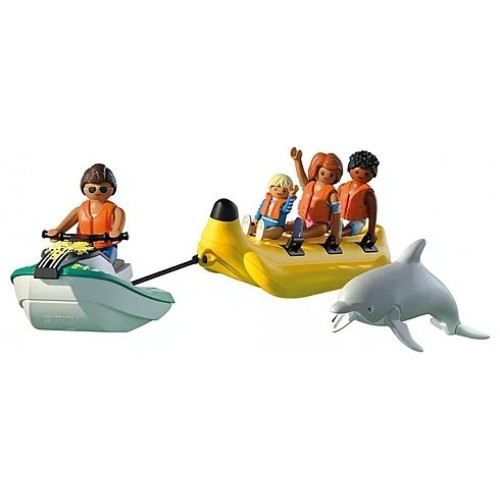 Playmobil Διακοπές στην Παραλία - Διασκέδαση με θαλάσσια μπανάνα (71905)