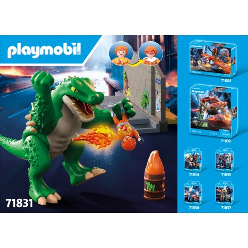 Playmobil Heroes Υπερήρωας Εναντίον της Γιγαντιαίας Σαύρας (71831)