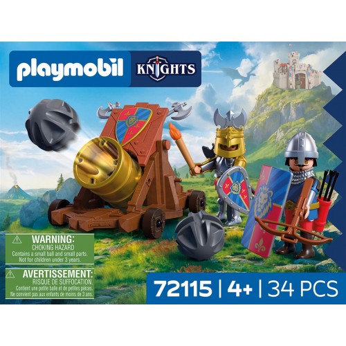 Playmobil Knights Λεοντόκαρδοι Ιππότες Με Κανόνι (72115)
