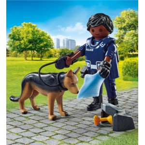 Playmobil Special Plus Αστυνόμος με Σκύλο Ανεχνευτή (71162)