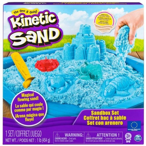 Spin Master Kinetic Sand Blue Sandbox Set (20106636)
