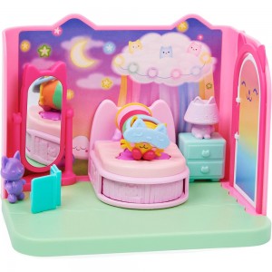 Spin Master Gabby's Dollhouse 'Pillow Cat' Sweet Dreams Bedroom Deluxe Room Set (20130505)