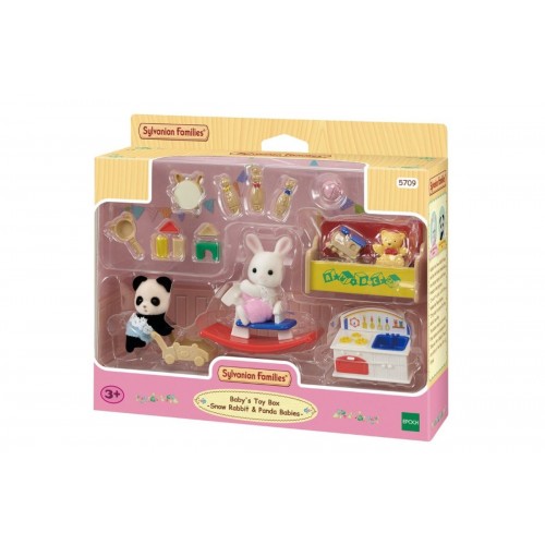 Sylvanian Families Baby's Toy Box Snow Rabbit & Panda Babies (5709)