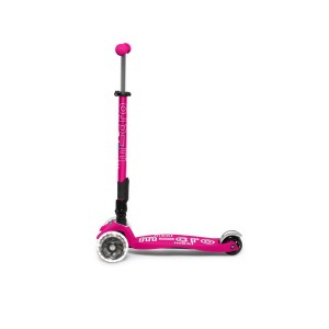 Πατίνι Maxi Micro Deluxe Foldable LED Shocking Pink (MMD096)