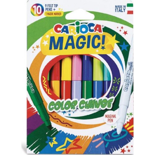 Carioca μαρκαδόροι Color change magic 9+1τεμ (42737)