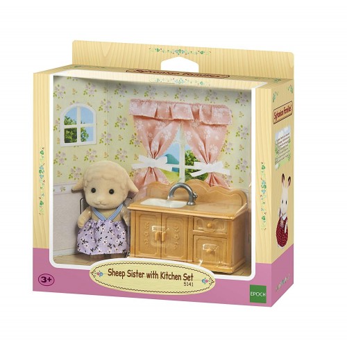 Sylvanian Families Έπιπλο κουζίνας με την μικρούλα Sheep (5141)