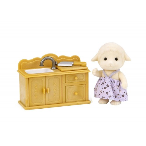 Sylvanian Families Έπιπλο κουζίνας με την μικρούλα Sheep (5141)