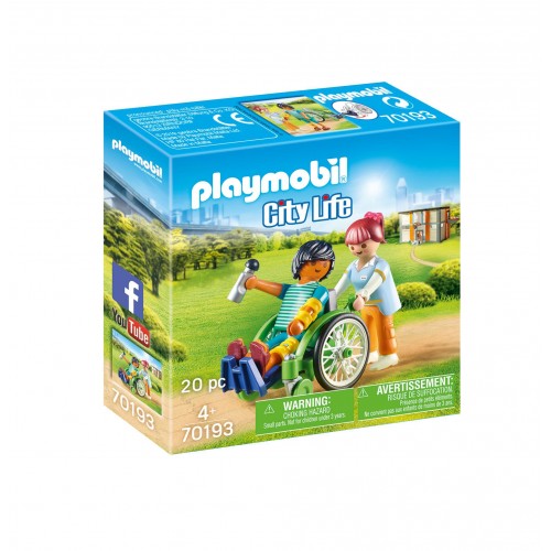 Playmobil Ασθενής Με Καροτσάκι (70193)