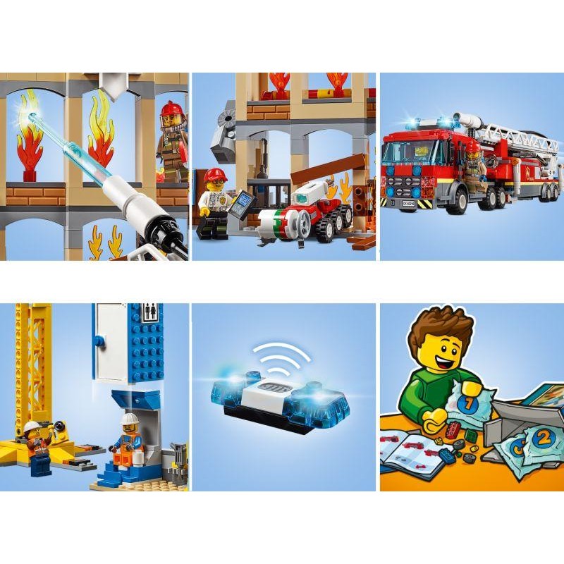Lego City Downtown Fire Brigade 60216 Lego Lego City Downtown