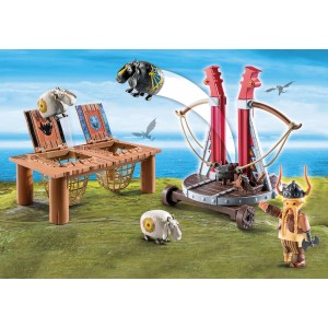 Playmobil Dragons Ο Σκόρδος Με Καταπέλτη Προβάτων (9461)