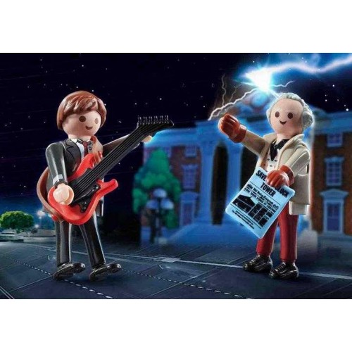 Playmobil Back to the Future Μάρτι Μακ Φλάι και καθηγητής Έμετ Μπράουν (70459)