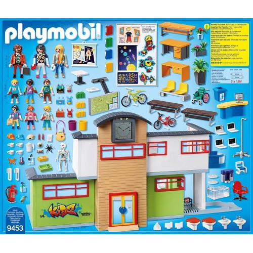 Playmobil Επιπλωμένο σχολικό κτίριο (9453)