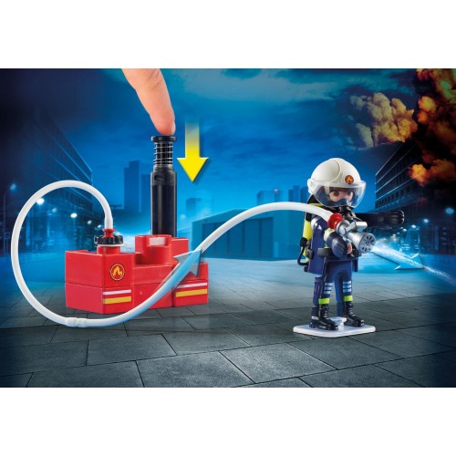 Playmobil Πυροσβέστες με Αντλία Νερού (9468)