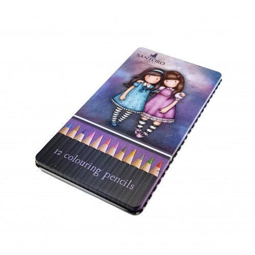 Ξυλομπογιές 12τεμ σε Μεταλλικό Κουτί Santoro Gorjuss Friends Walk Together (207131) Ξυλομπογιές 12τεμ σε Μεταλλικό Κουτί Santoro Gorjuss Friends Walk Together (207131)