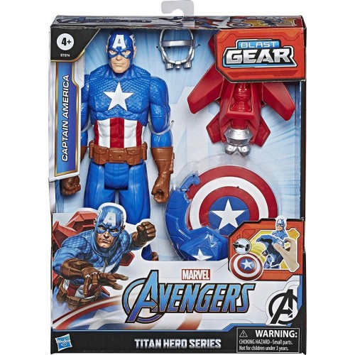 Φιγούρα Avengers Titan Hero Blast Gear Captain America (E7374)