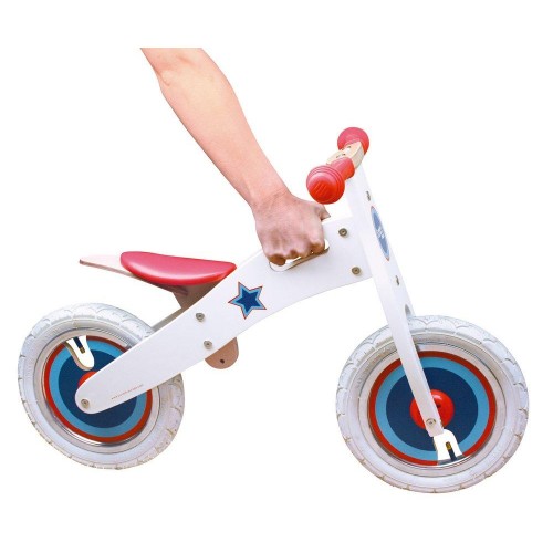 Scratch Ποδήλατο Ισορροπίας Λευκό με Αστέρια (6181435)