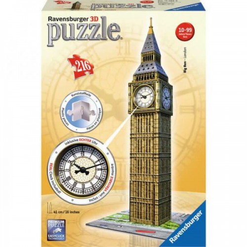 Puzzle 3D 216τεμ Big Ben με ρολόι (12586)