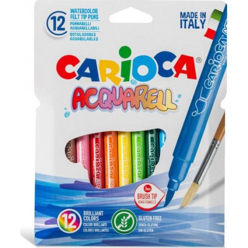 Carioca μαρκαδόσοι Acquarell 12τεμ (42747)