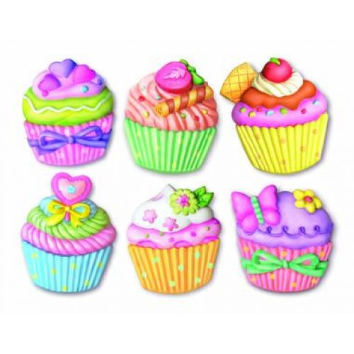 Κατασκευή Mαγνητάκια Cupcakes (4M0192)