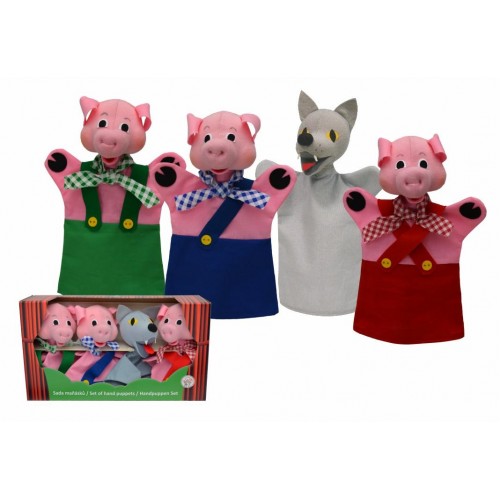 Moravska Γαντόκουκλες Σετ4 Τρία Γουρουνάκια και Λύκος (22784D) Moravska Γαντόκουκλες Σετ4 Τρία Γουρουνάκια και Λύκος (22784D)