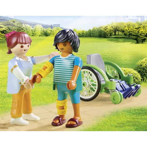 Playmobil Ασθενής Με Καροτσάκι (70193)