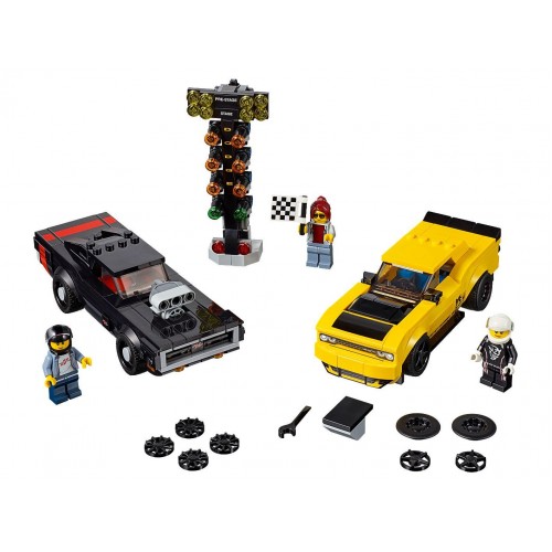 Lego Speed Champions Dodge Challenger SRT Demon and 1970 Dodge Charger (75893)