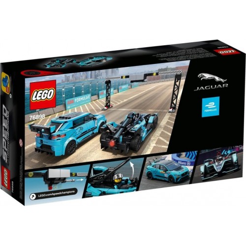 Lego Speed Champions Formula E Panasonic Jaguar Racing GEN2 car & Jaguar I-PACE eTROPHY (76898)