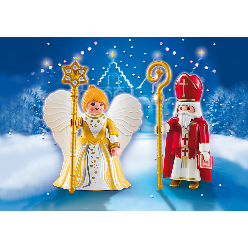 Ο Άη Βασίλης με τον Άγγελο των Χριστουγέννων (5592)