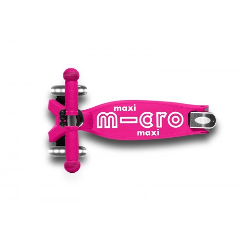 Πατίνι Maxi Micro Deluxe Foldable LED Shocking Pink (MMD096)