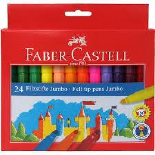 Faber Castell Μαρκαδόροι χονδροί 24τεμ (554324)