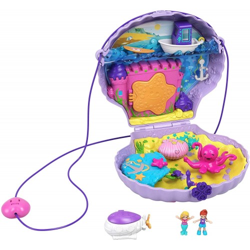 Polly Pocket Tiny Power Seashell Purse Τρέντι Τσαντάκι Κοχύλι (GNH11/GKJ63)