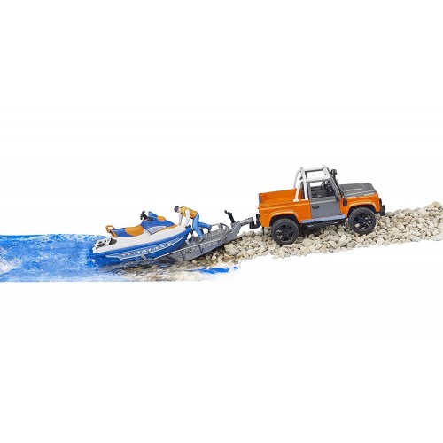 Τετρακίνητο Land Rover defender με τρέϊλερ και Jet Ski (02599)