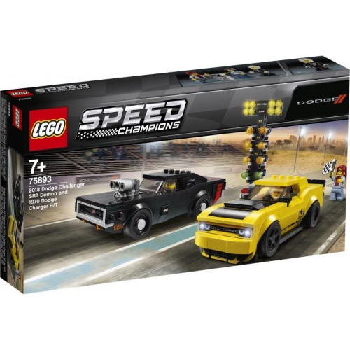 Lego Speed Champions Dodge Challenger SRT Demon and 1970 Dodge Charger (75893)