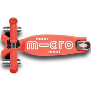 Πατίνι Maxi Micro Deluxe Foldable LED Bright Coral (MMD093)