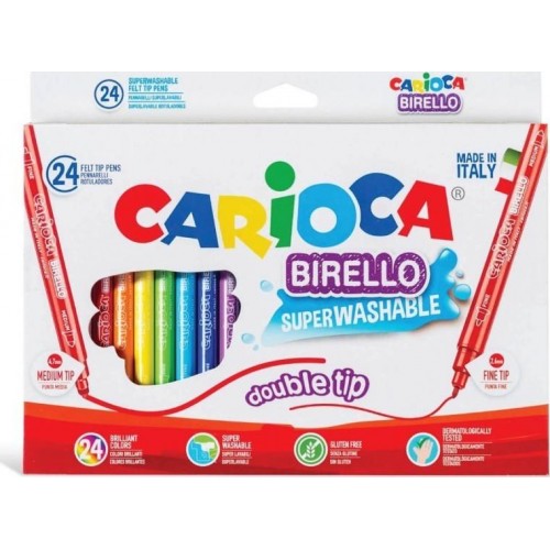 Carioca μαρκαδόροι Birello 24τεμ (41521)